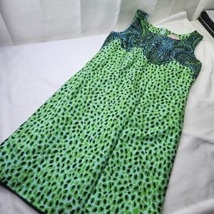 Lilly Pulitzer Green Stephanie Spotcha Shift Dress Womens Size 0